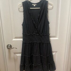 Max Studio Black and White Striped Mini Dress